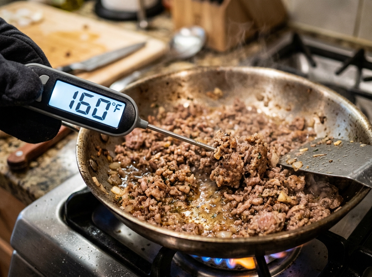 Minced Pork Has To Reach 160℉