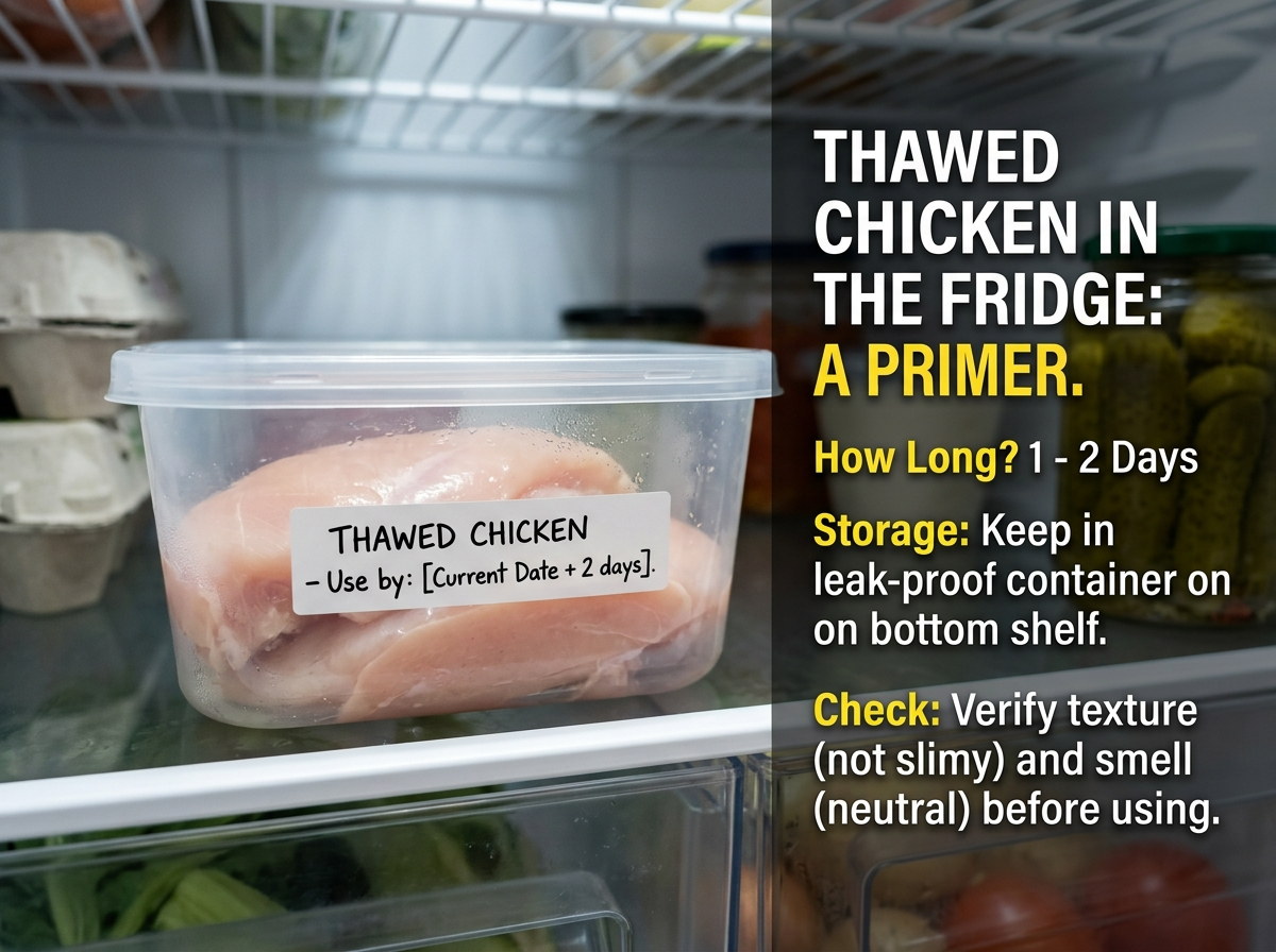 How Long Can Thawed Chicken Stay In The Fridge? A Primer