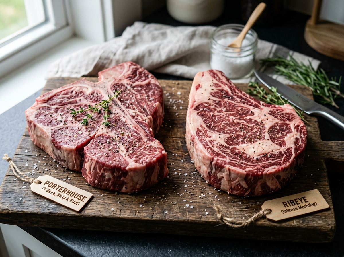 Porterhouse Vs. Ribeye