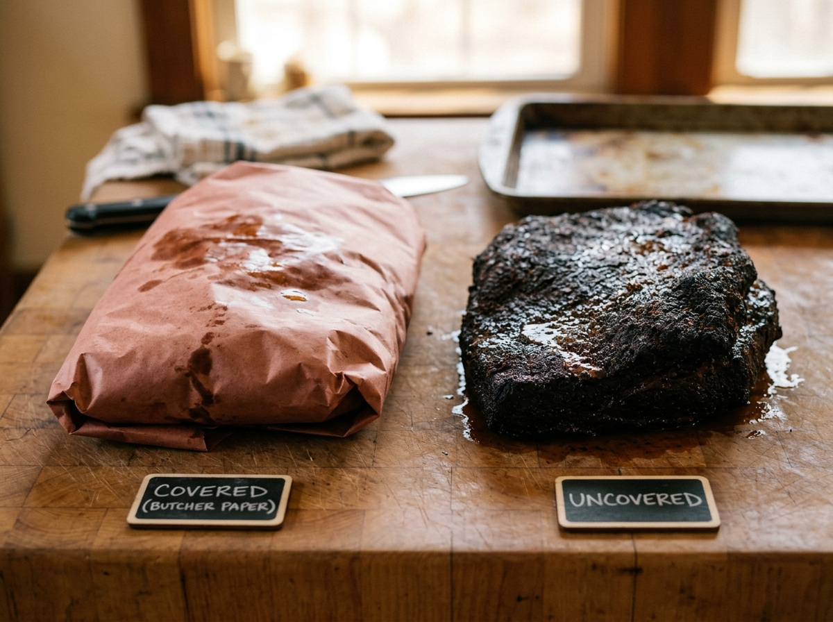 Resting Brisket – Covered Or Uncovered