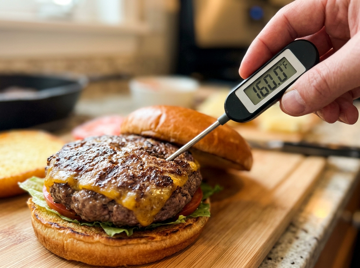 The Internal Temperature Of A Hamburger When Done