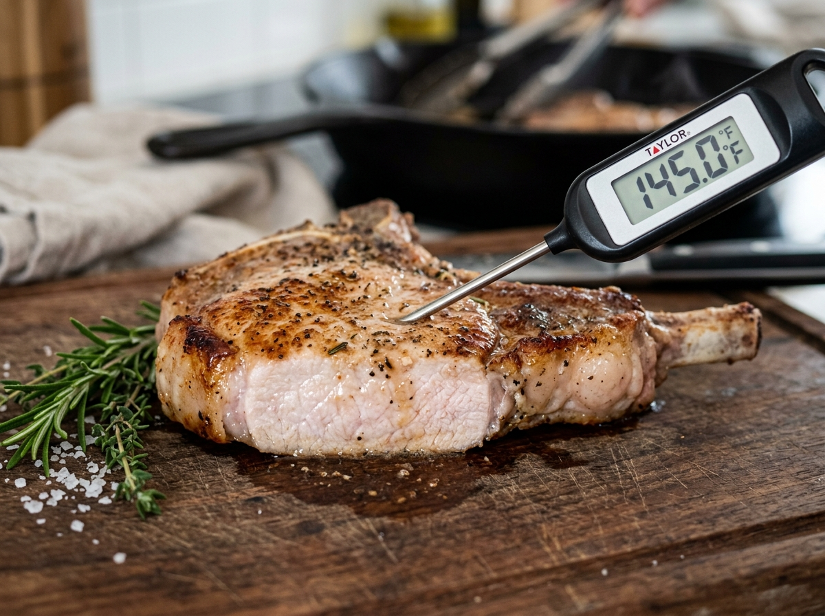 The Internal Temperature Of A Pork Chop When Done